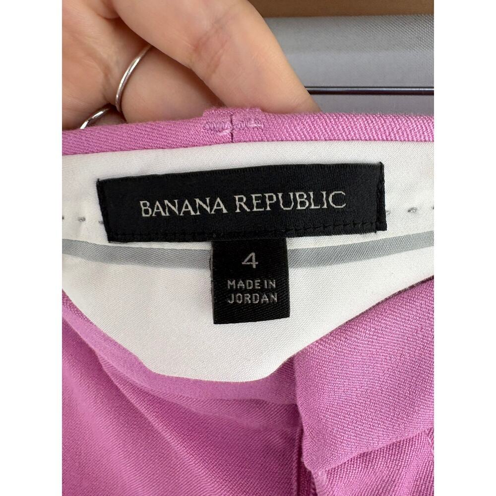 Women’s Banana Republic Size 4 Bubblegum Pink Slacks - Picture 5 of 6